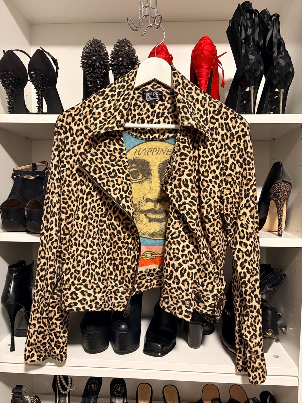 Petit Poi’s Leopard Print Cropped Jacket